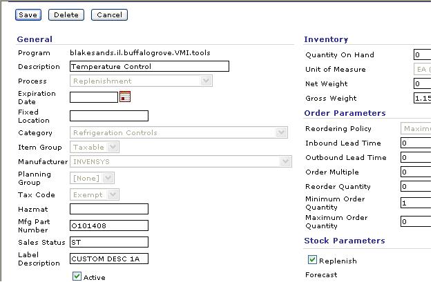 Grainger Inventory Solutions User Guide